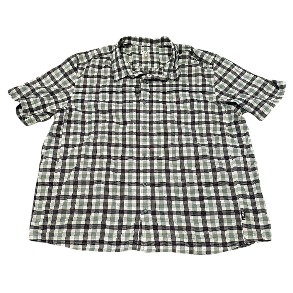 REI Coop Shirt Adult XXL Vented Plaid Button Up